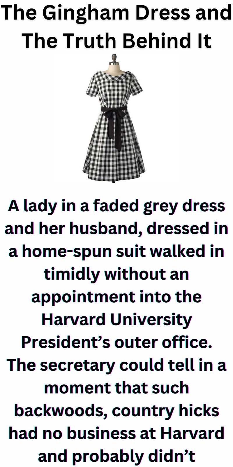 The Billingsly Gingham Dress