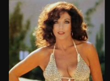 Joan Collins, 90, looks stunning in this beautiful swimwear picture.